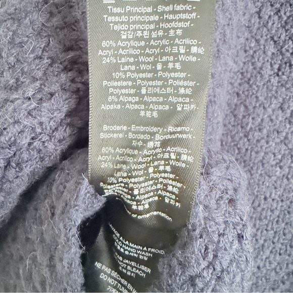 Louise Misha Khellane Maille Cape - Navy - Picture 5 of 7